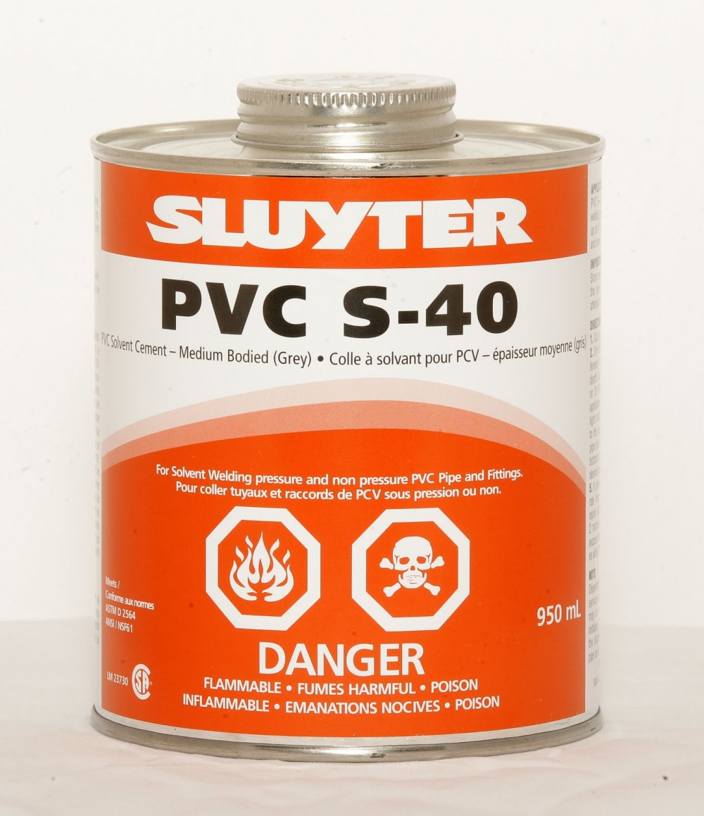 SLUYTER-PVC S-40 SOLVENT CEMENT 950 ML-Grey-10645 - additional view