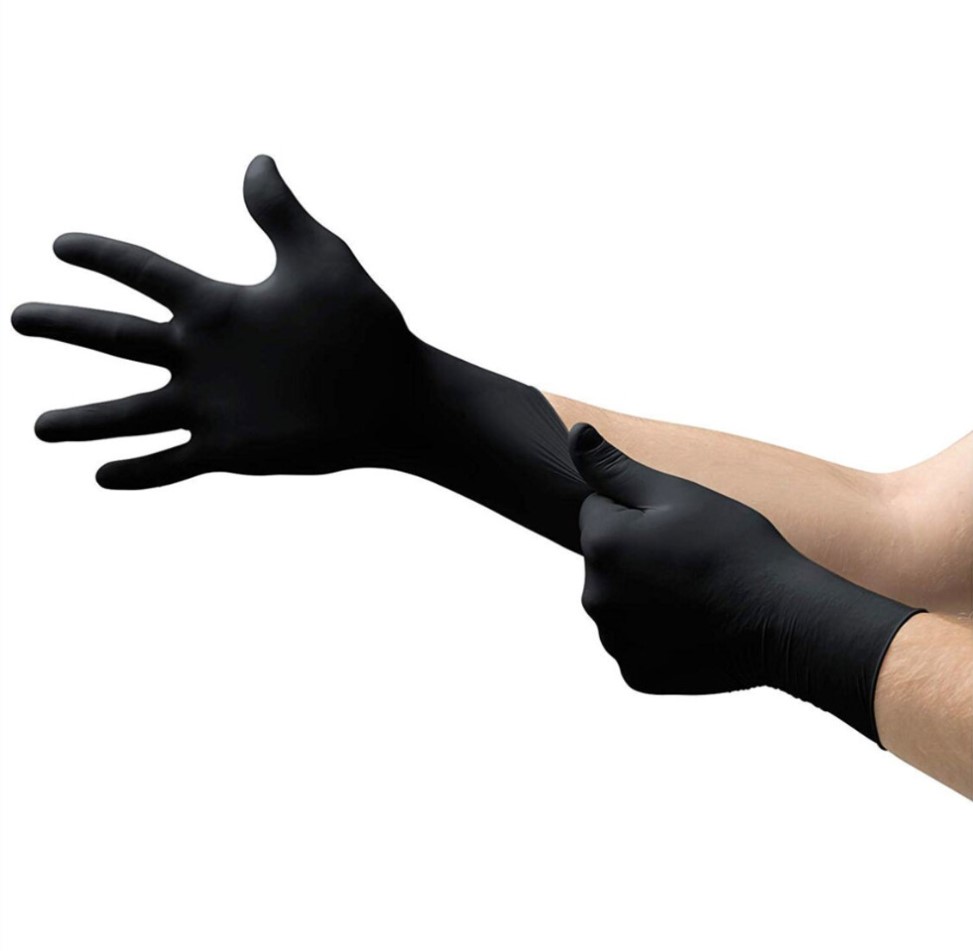 TouchFlex - Nitrile Examination Gloves -100 gloves -Disposable -  Black (Large)- 11331B - additional view