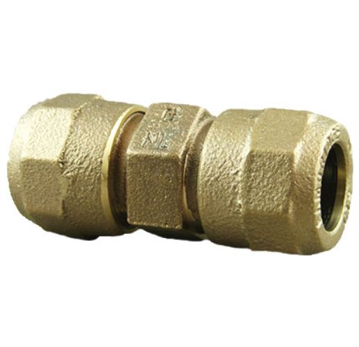CAMBRIDGE BRASS - Series 118NL CB x CB Compression - N/L CPLG -  3/4" CB x 3/4" CB - 118NL-H3H3 - additional view
