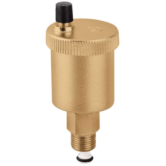 CALEFFI - MINICAL Automatic air vent 1/8" NPT Male, w/ Check Valve - 502115A - additional view