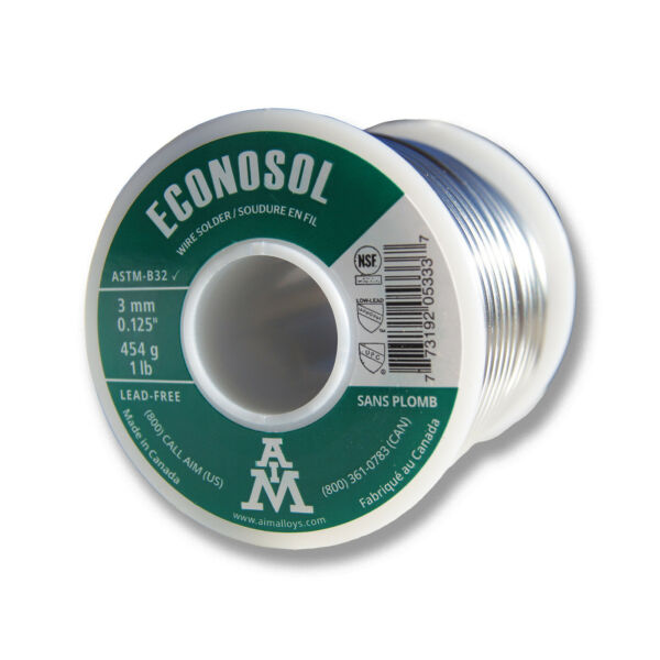 AIM - ECONOSOL SOLID WIRE 3MM 227GR .125INCH  .125LB SPOOL-5332 - additional view