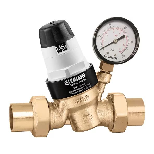 CALEFFI - PressCal™ PRV ASSE 1003, 3/4" Sweat w/ Pressure Gauge - 535951HA - additional view