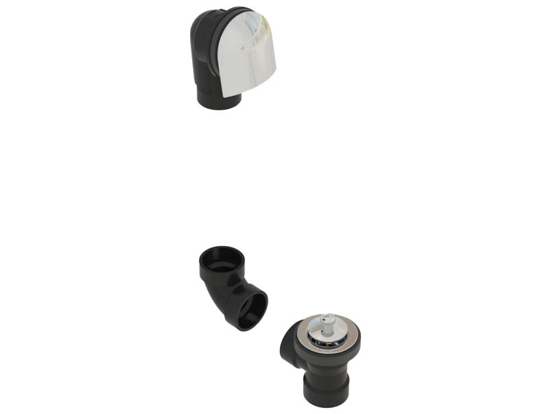 OS&B - ABS DIRECT DRAIN WASTE & OVERFLOW LIFT & TURN KIT - 64DLK-CP - additional view