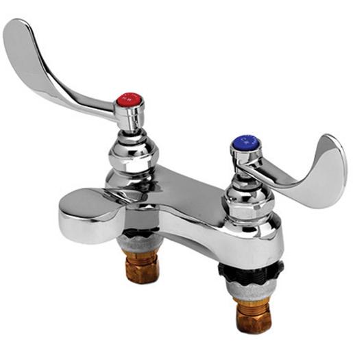 T&S-Lavatory Faucet, 4" Deck Mount, Cast Spout, 2.2 gpm Aerator, 4" Wrist-Action Handles-B-0890 - additional view