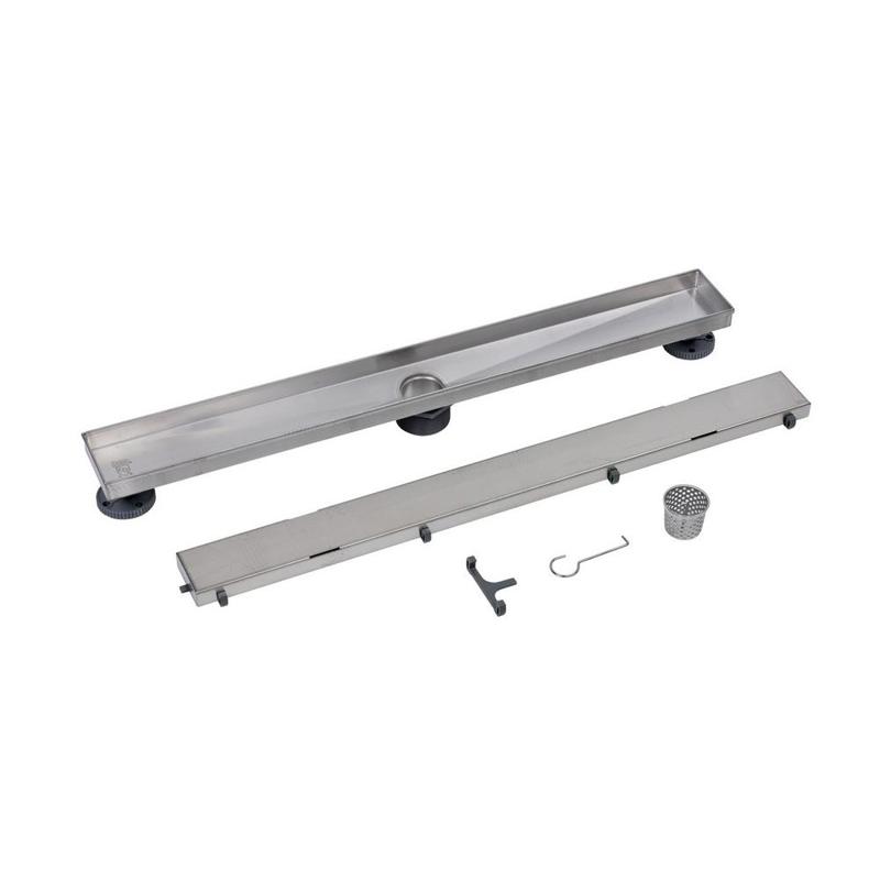 Oatey-28 IN. SS LINEAR DRAIN TILE-IN GRATE RETAIL-DLS1280R2 - additional view