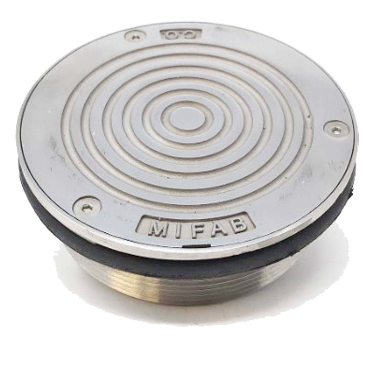 MIFAB- 5" ROUND Nickel Bronze CLEANOUT TOP ASSEMBLY /O RING- W12-18 -  R-1 - additional view