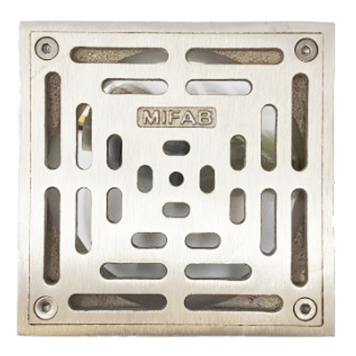 MIFAB - Square Strainer W/ 5 x 5 x 1/4 Nickel Bronze Grate - S5-1 - additional view