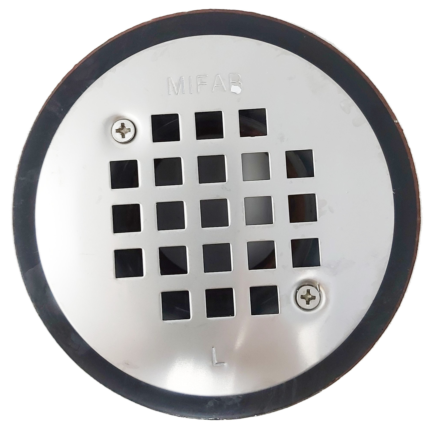 MIFAB-SHOWER DRAIN ROUND1 1/2" (38) CAST IRON BODY w/S.S. Grate-SD7101 - additional view