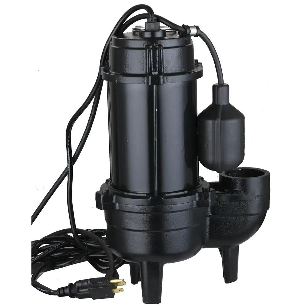 LEO - 3/4 HP Cast Iron Sewage Pump with Tethered Float Switch and 20 foot cord - USC56W-1-20 - additional view