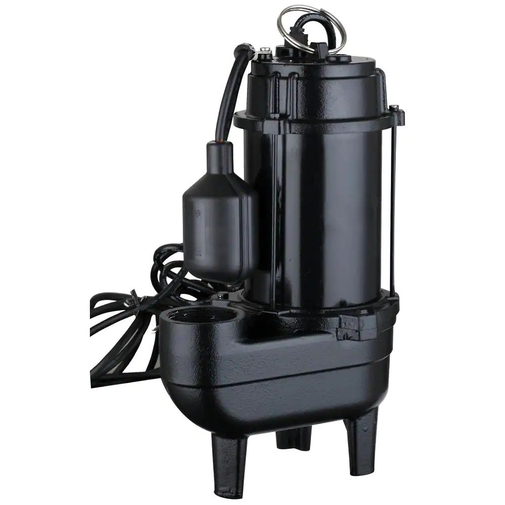 LEO - 3/4 HP Cast Iron Sewage Pump with Tethered Float Switch and 20 foot cord - USC56W-1-20 - additional view
