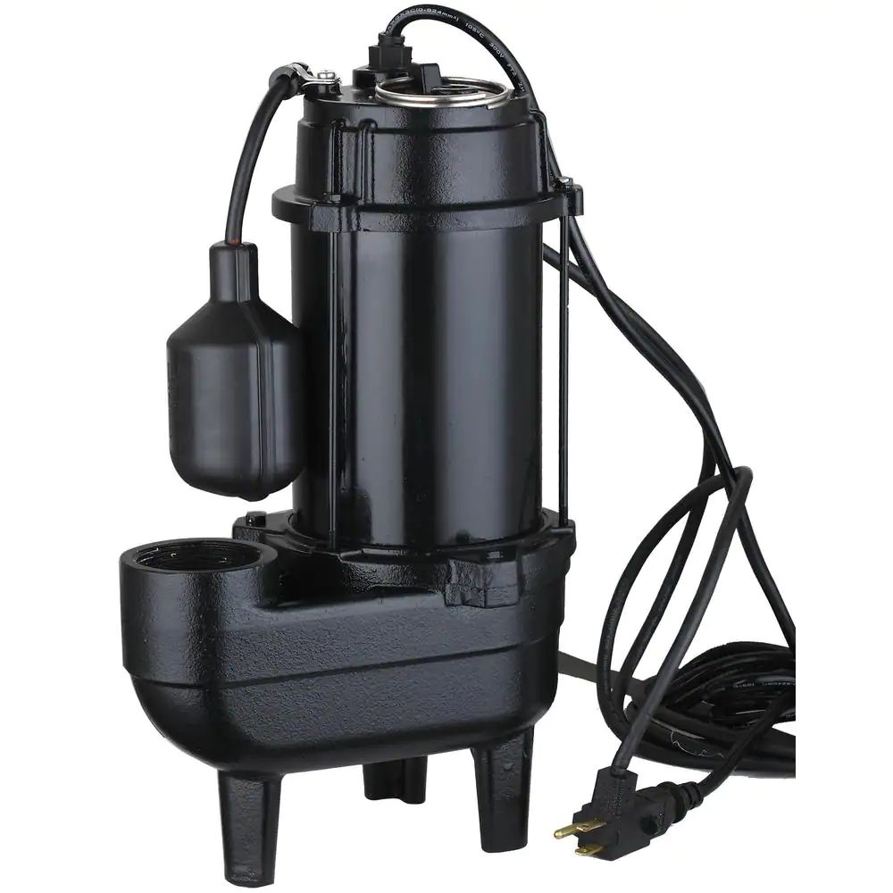 LEO - 3/4 HP Cast Iron Sewage Pump with Tethered Float Switch and 20 foot cord - USC56W-1-20 - additional view