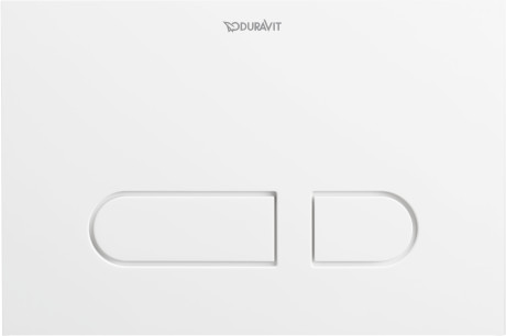 DURAVIT - Actuator plate A1, for toilet, plastic  01 White, ADA Compliant- WD5008011090 - WD5008 - additional view