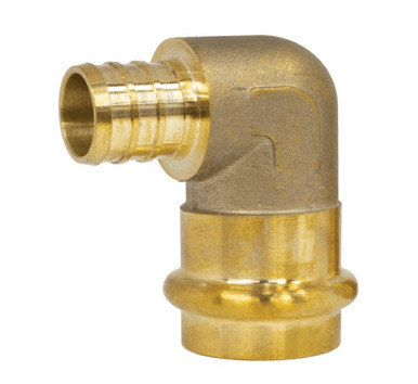 PRESS BRASS - PEX x PRESS ADAPTER 90 Elbow- NL BRASS