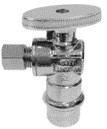 5M - 1/2" Press Fit x 3/8" OD, 1/4 TURN ANGLE STOP VALVE w/Zinc handle - 5M-PFV1238-A