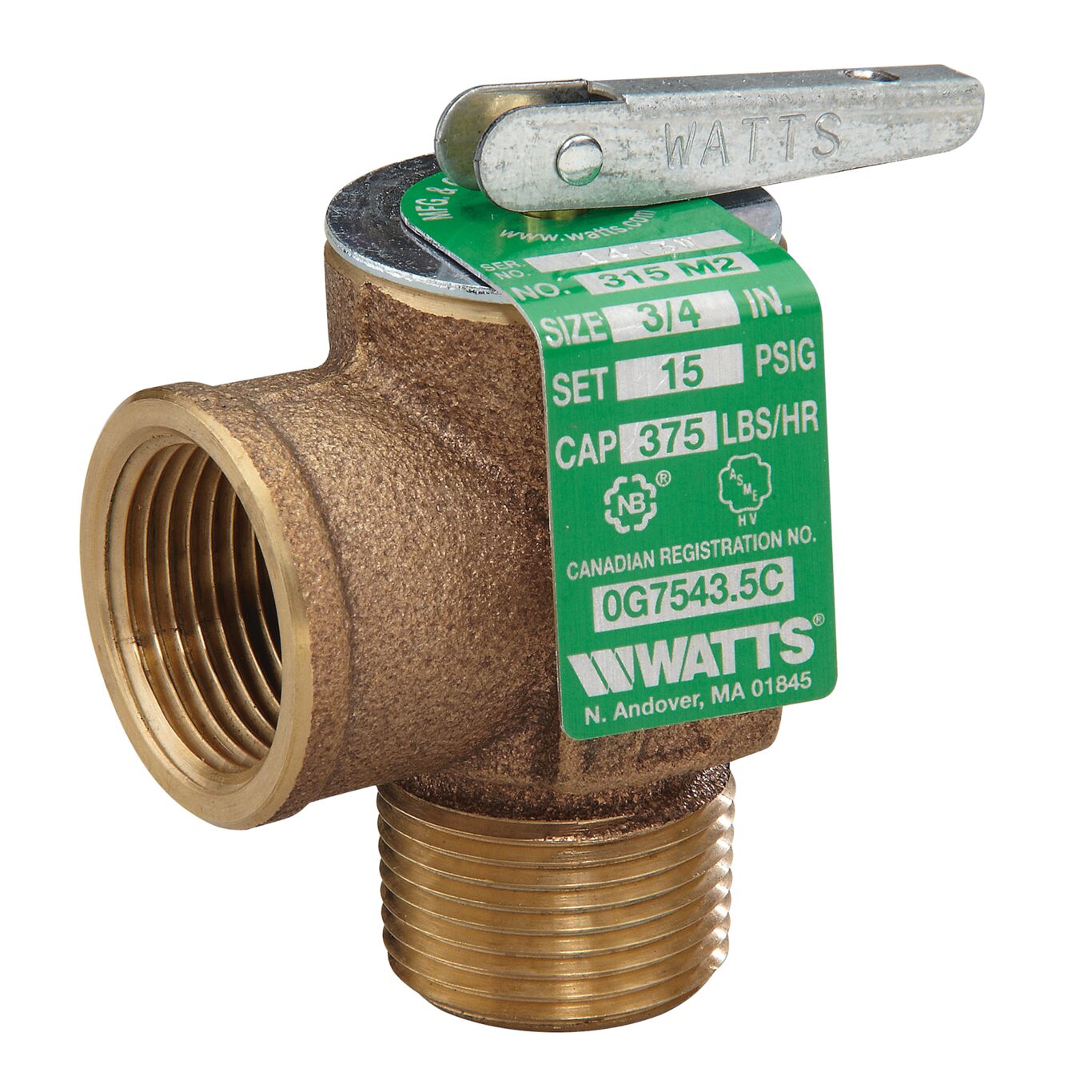 WATTS - 3/4 315M2-015 Relief Valves - 0342629