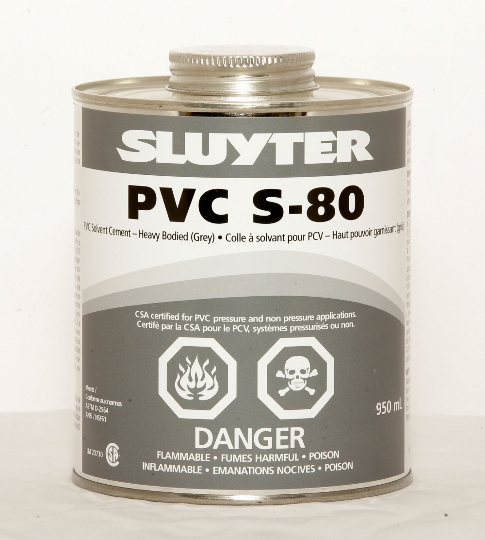 SLUYTER-PVC  SOLVENT CEMENT S-80 475 ML-Grey-11084