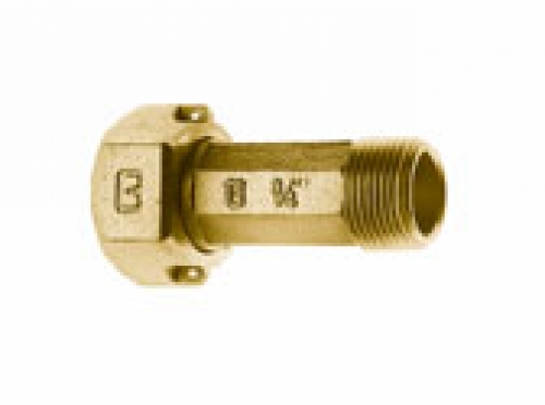 Cambridge Brass -3/4" Straight Meter Coupling - NO-LEAD 3/4" METERSWL NUT  X 3/4" MIP - 417NL-T3M3