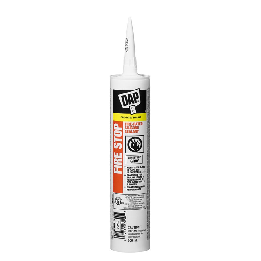 DAP-SILICONE FIRE STOP SEALANT GREY 300ML-71064