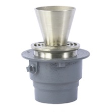 WATTS - 5" Nickel Bronze Strainer For Drain with Round Funnel, Threaded ROUND - EF-1  - 8135572