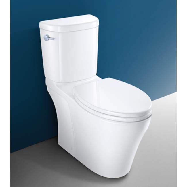 Caroma - Somerton Smart Back Outlet Easy Height Elongated 1.28/0.8 gpf (4.8/3 l) Dual Flush (HET) Two Piece Vitreous China- Bowl #829107 Tank #829110 / 829110-R - 829107 - 829110