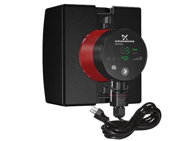 Discontinued - GRUNDFOS - ALPHA2 - CAST IRON ALPHA2 15-55 F/LC  w/line cord 115 Variable speed, Flanged, 6ft line cord - 99163906