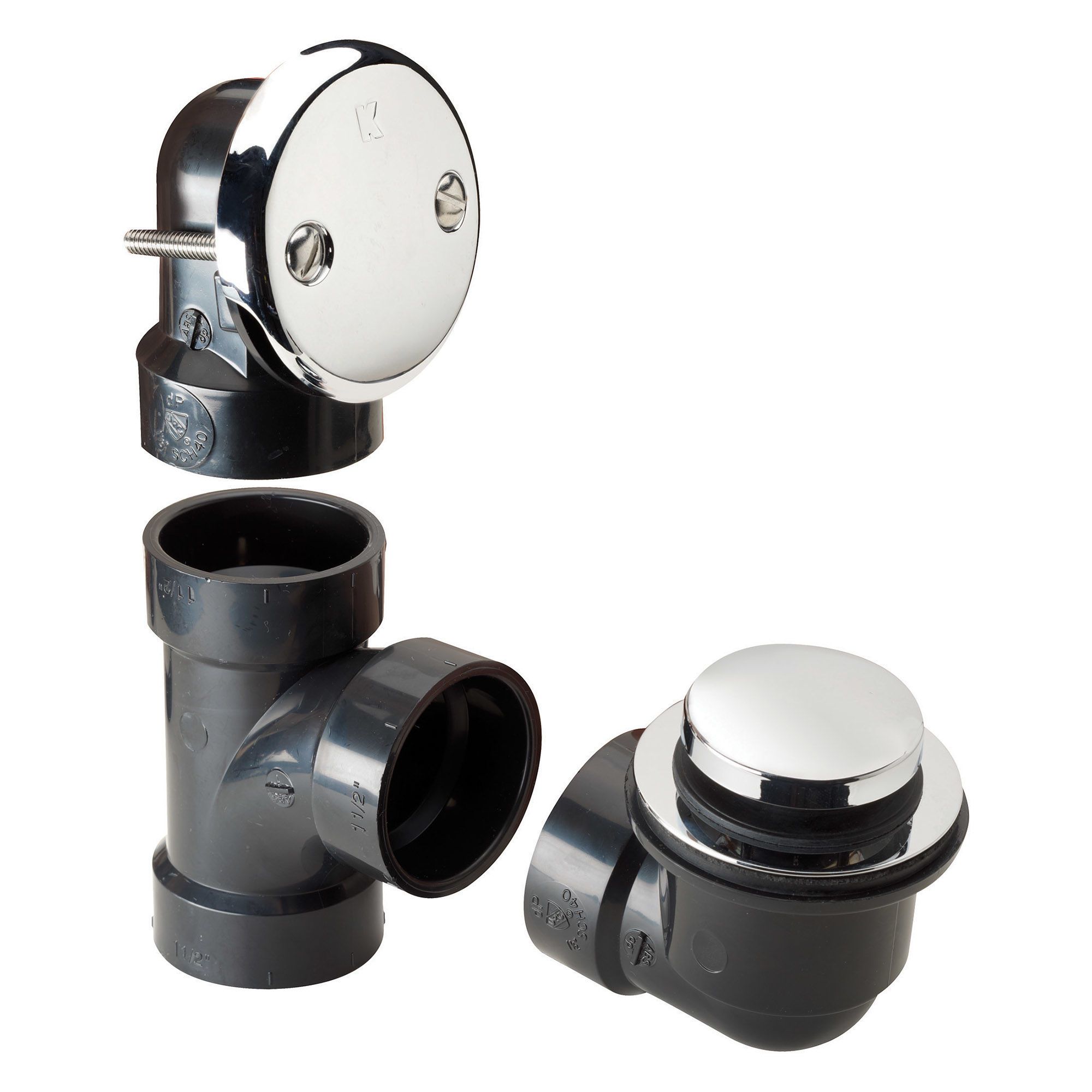 belanger (OATEY)- BATH DRAIN ABS CP, FOOTLOK HALF PACK -B60-631CP