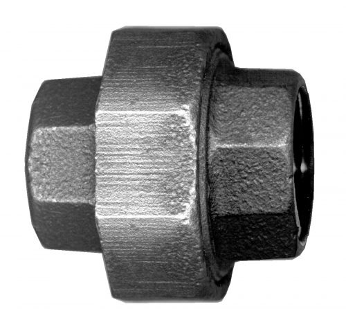 Blk Iron Union;1-1/4FPT-BI-104-J
