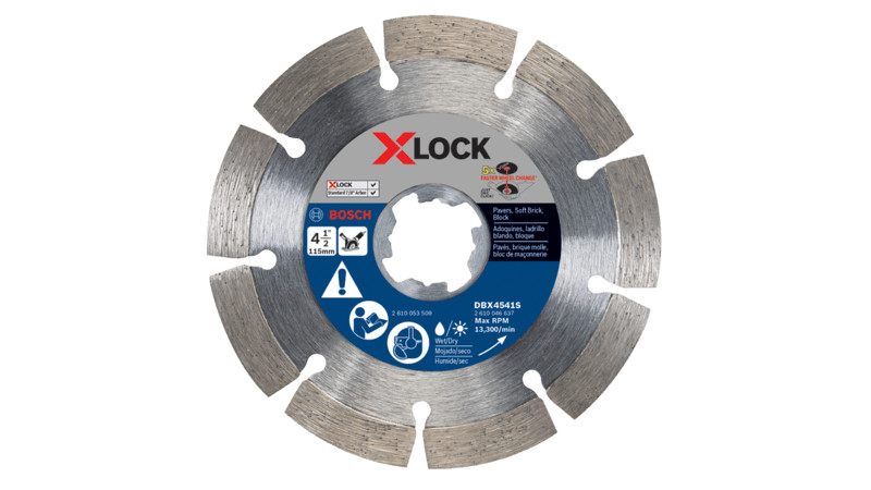 BOSCH- 4-1/2 In. X-LOCK Continuous Rim Diamond Blade - DBX4541S