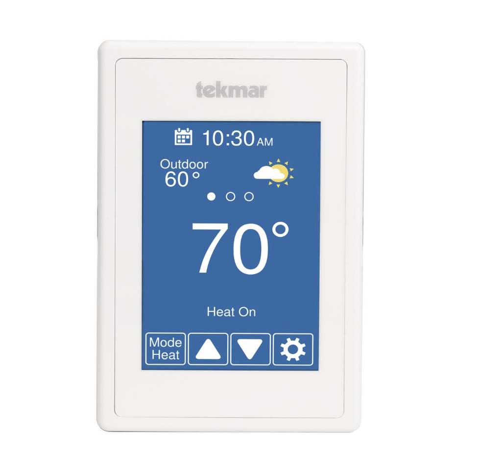Tekmar -WiFi Thermostat, Conventional 2H, 2C or Heat Pump 4H, 2C- 562