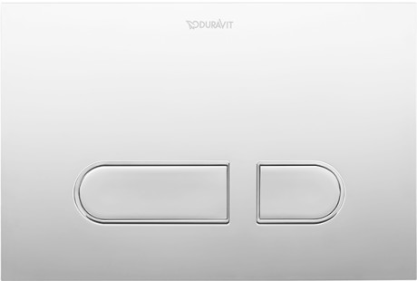 DURAVIT - Actuator plate A1, for toilet, plastic  01 White, ADA Compliant- WD5008011090 - WD5008