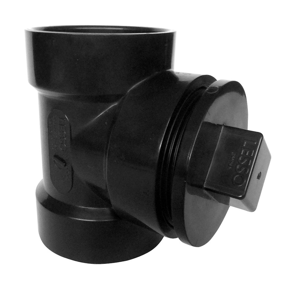 ABS - Test Tee / T ( CLEANOUT ) W/PLUG CAN - variation